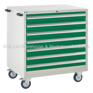 Euroslide Storage Cabinet Mobile 7 Drawers